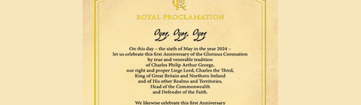 Royal Proclamation by Knaresborough Town Crier