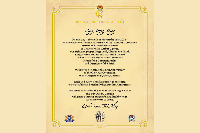 Royal Proclamation by Knaresborough Town Crier